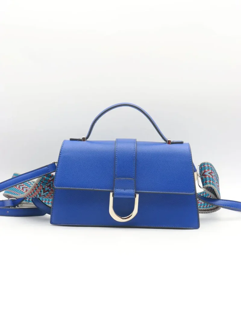 FLORA AND CO Sac porté main/Bandoulière format Bleu Bic