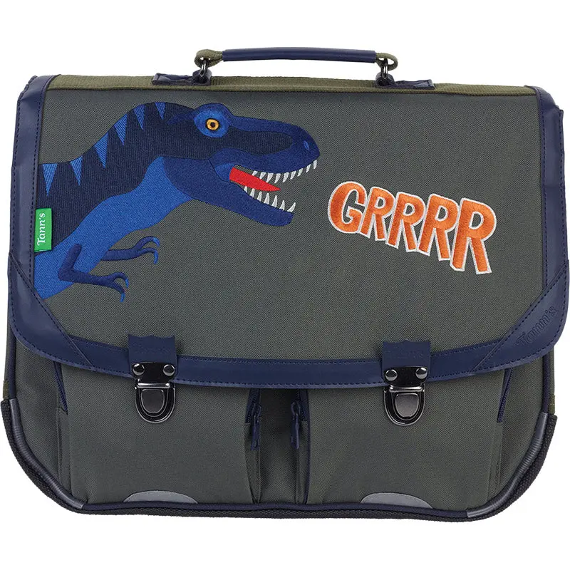 TANN'S Cartable 41 Cm - 2 Boucles Les Fantaisies Oscar Kaki