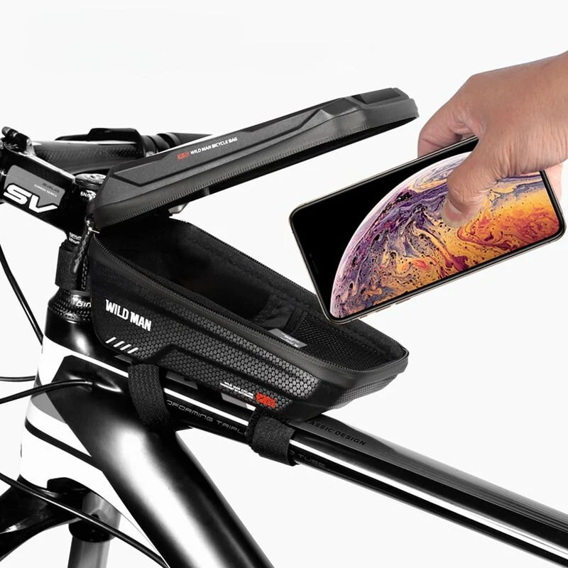 Accessoires de cyclisme⎮ Sacoche de téléphone pour cadre de vélo