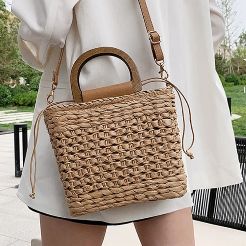 Sac à main de plage en paille pour femme⎮Summer & Chic