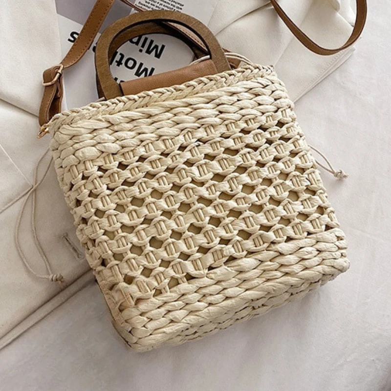 Sac à main de plage en paille pour femme⎮Summer & Chic