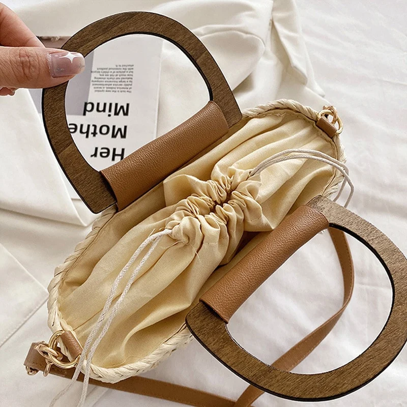 Sac à main de plage en paille pour femme⎮Summer & Chic