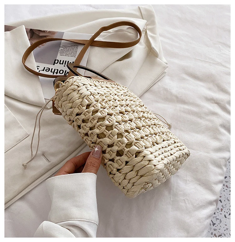 Sac à main de plage en paille pour femme⎮Summer & Chic
