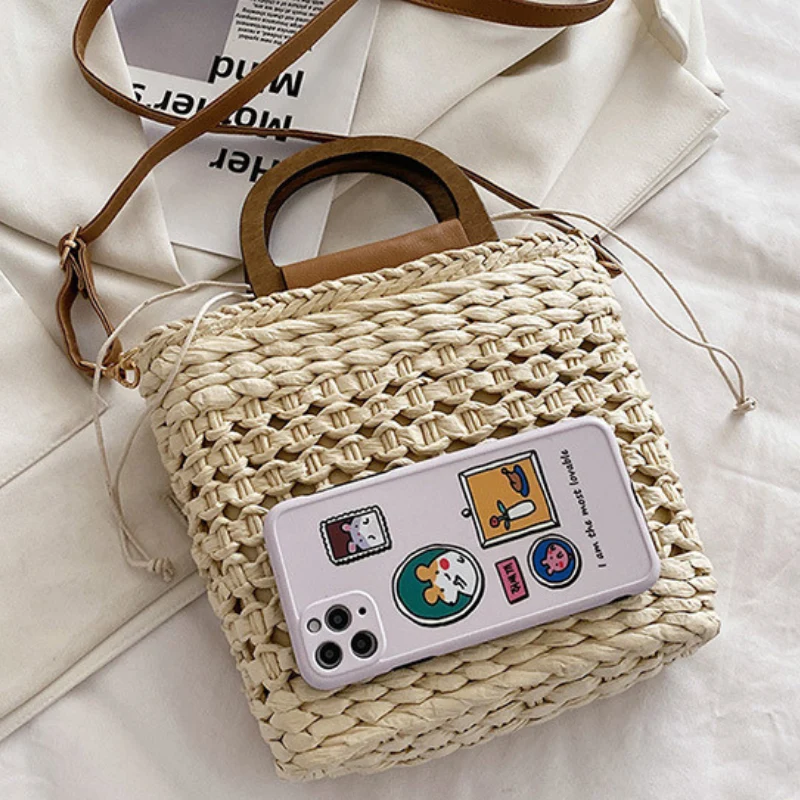 Sac à main de plage en paille pour femme⎮Summer & Chic