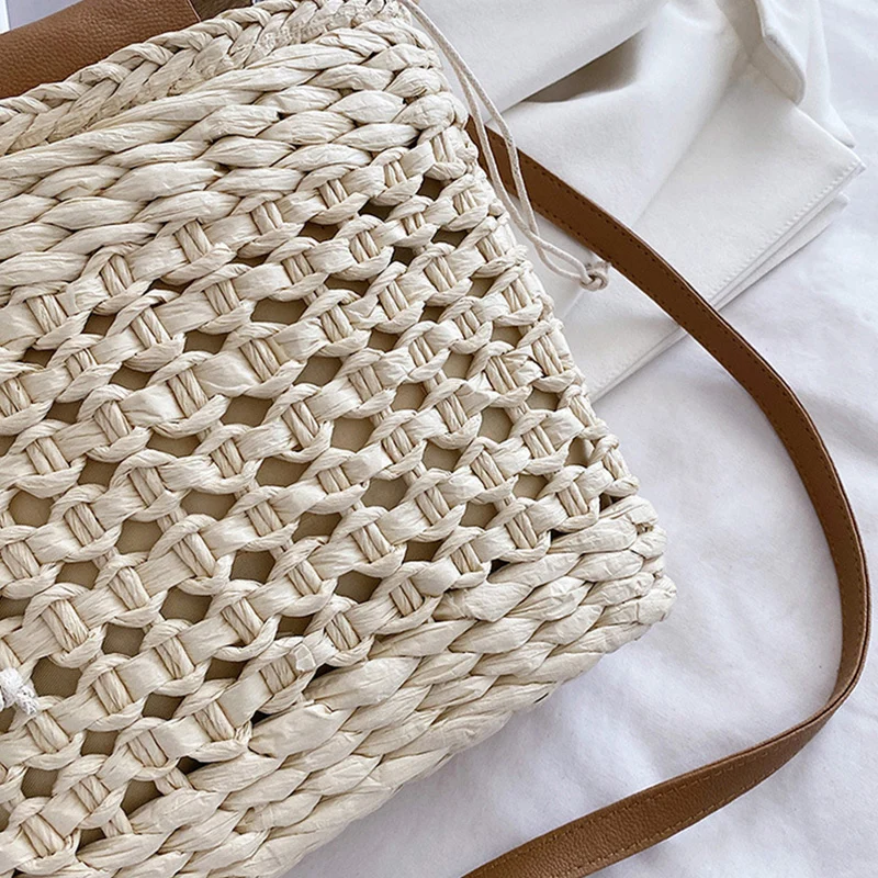 Sac à main de plage en paille pour femme⎮Summer & Chic