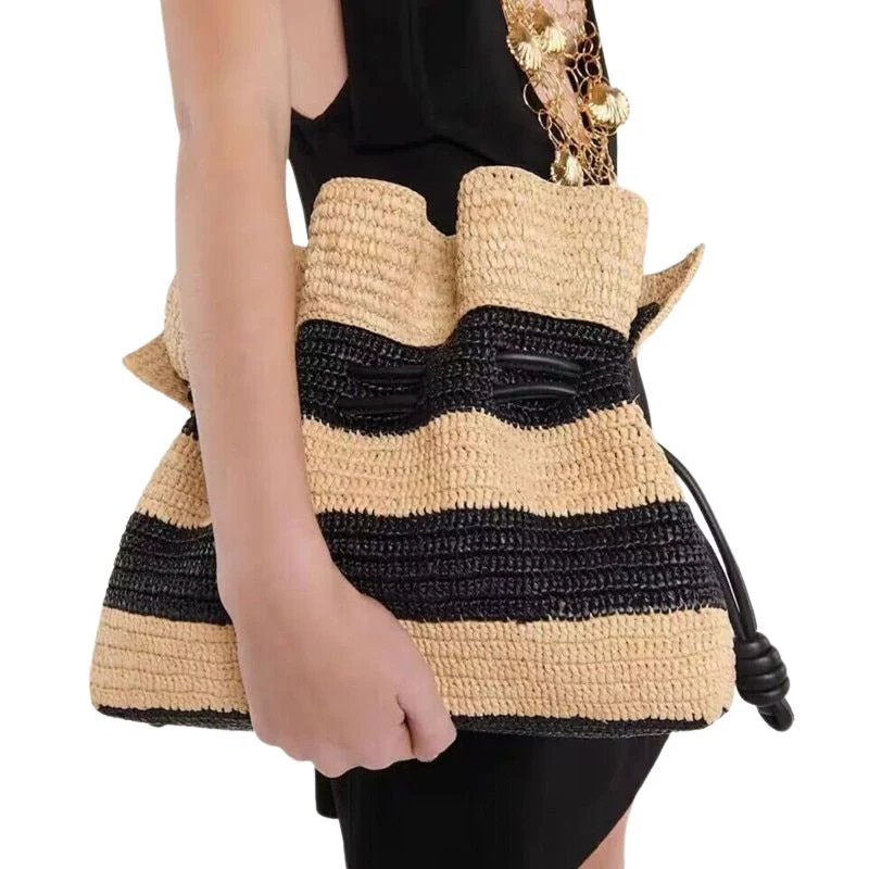 Sac en paille à bandoulière pour femme⎮Summer & Chic