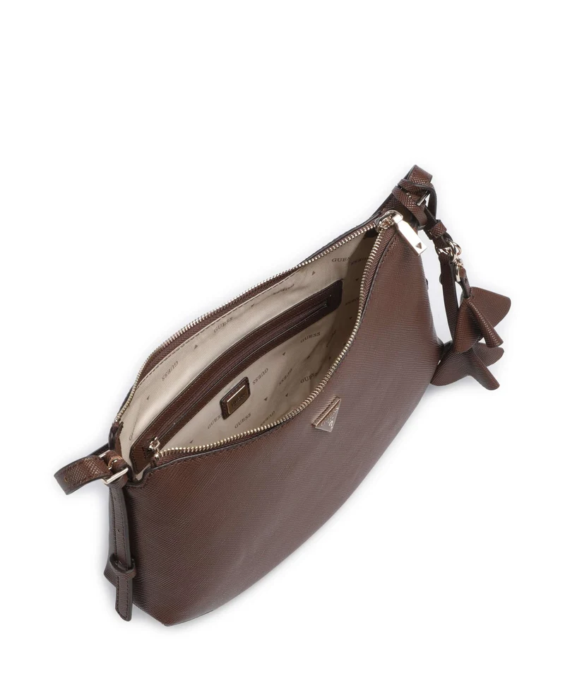Guess Danielle Medium Sac porté épaule brown