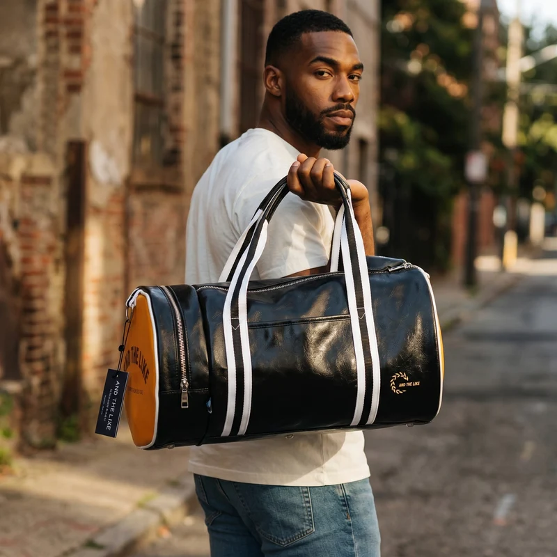 Sac De Sport Vintage Avec Compartiment Chaussures