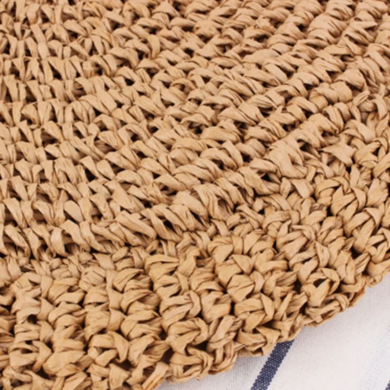 Sac de plage en raphia tissé à la main⎮Summer & Chic