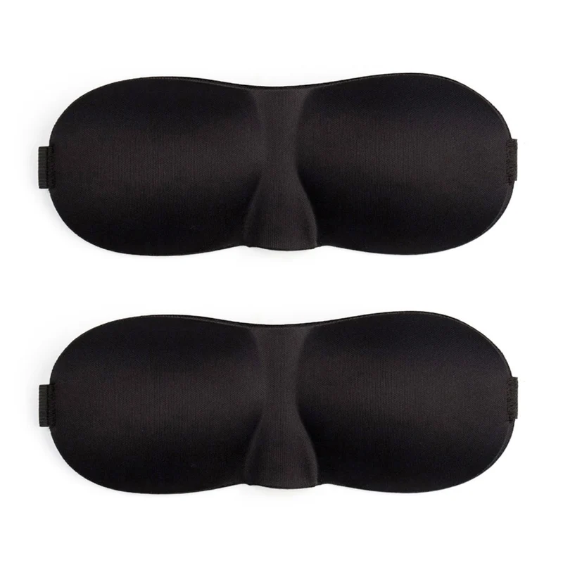 Aides au sommeil⎮ Masque de sommeil 3D en lot de 2 pour voyages