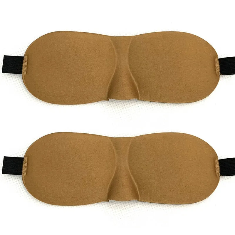 Aides au sommeil⎮ Masque de sommeil 3D en lot de 2 pour voyages