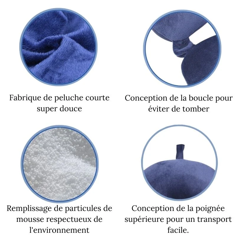 Aides au sommeil ⎮Oreiller de voyage à mémoire de forme