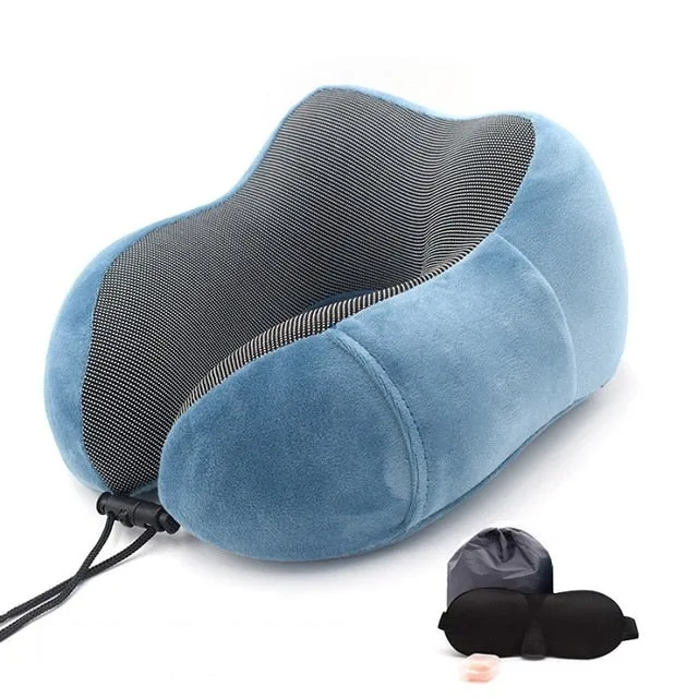 Kit oreiller de voyage plus masque et boules Quies⎮Aides au sommeil