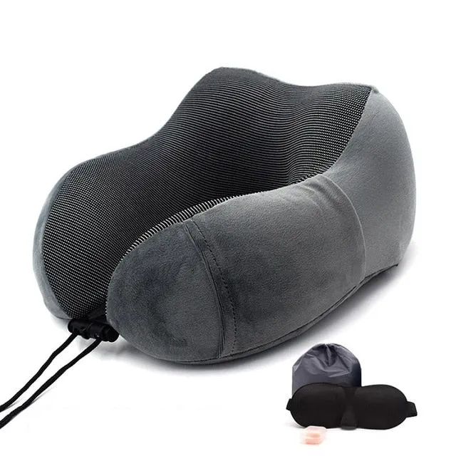 Kit oreiller de voyage plus masque et boules Quies⎮Aides au sommeil