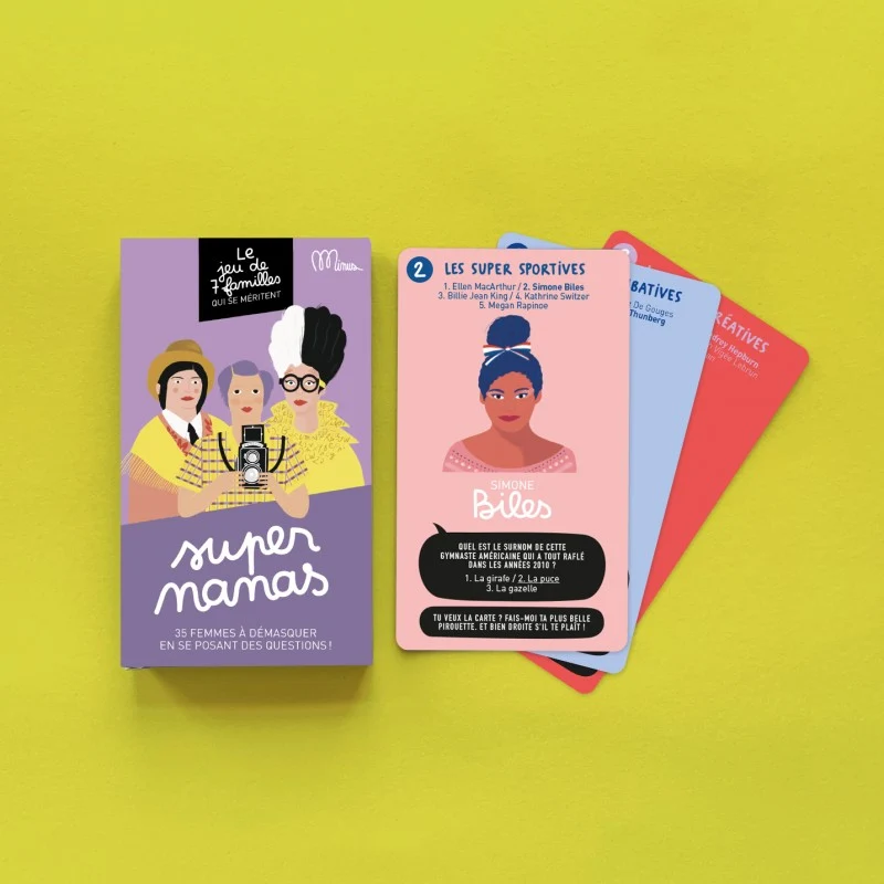 Jeu de 7 familles qui se méritent - SUPER NANAS