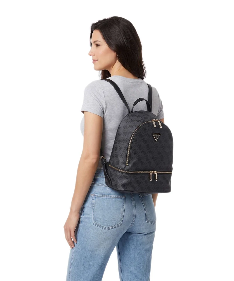 Guess Adrian Logo Medium Sac à dos coal logo