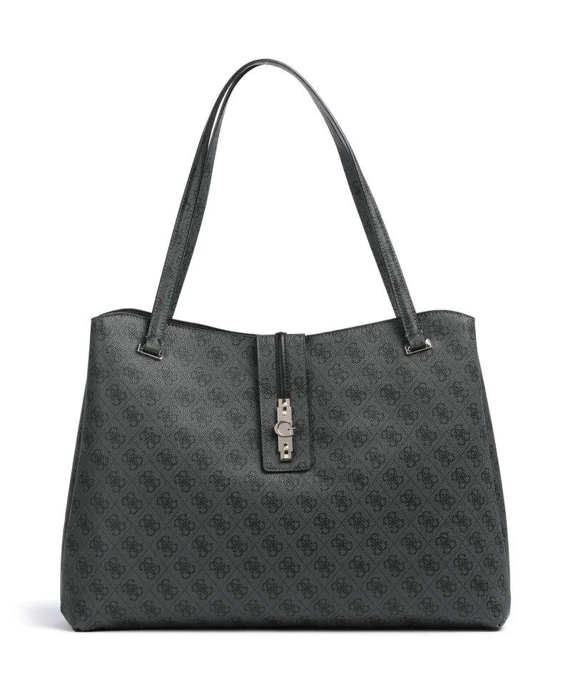 Guess Yvonne Logo Cabas coal logo