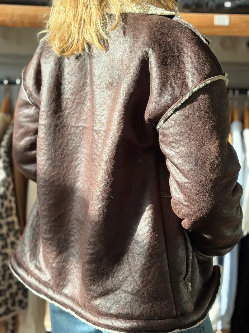 Veste Aviateur Amy / Chocolat
