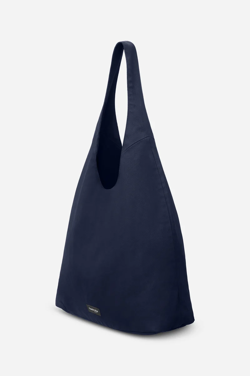 Richelieu le sac hobo - Coton organique enduit Bleu