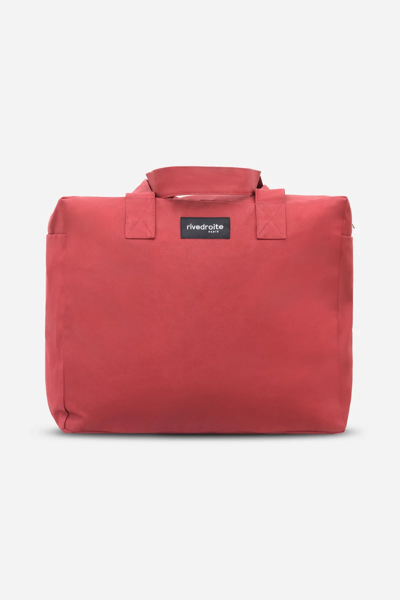 Célestins le sac 24 heures - Coton organique enduit Rouge