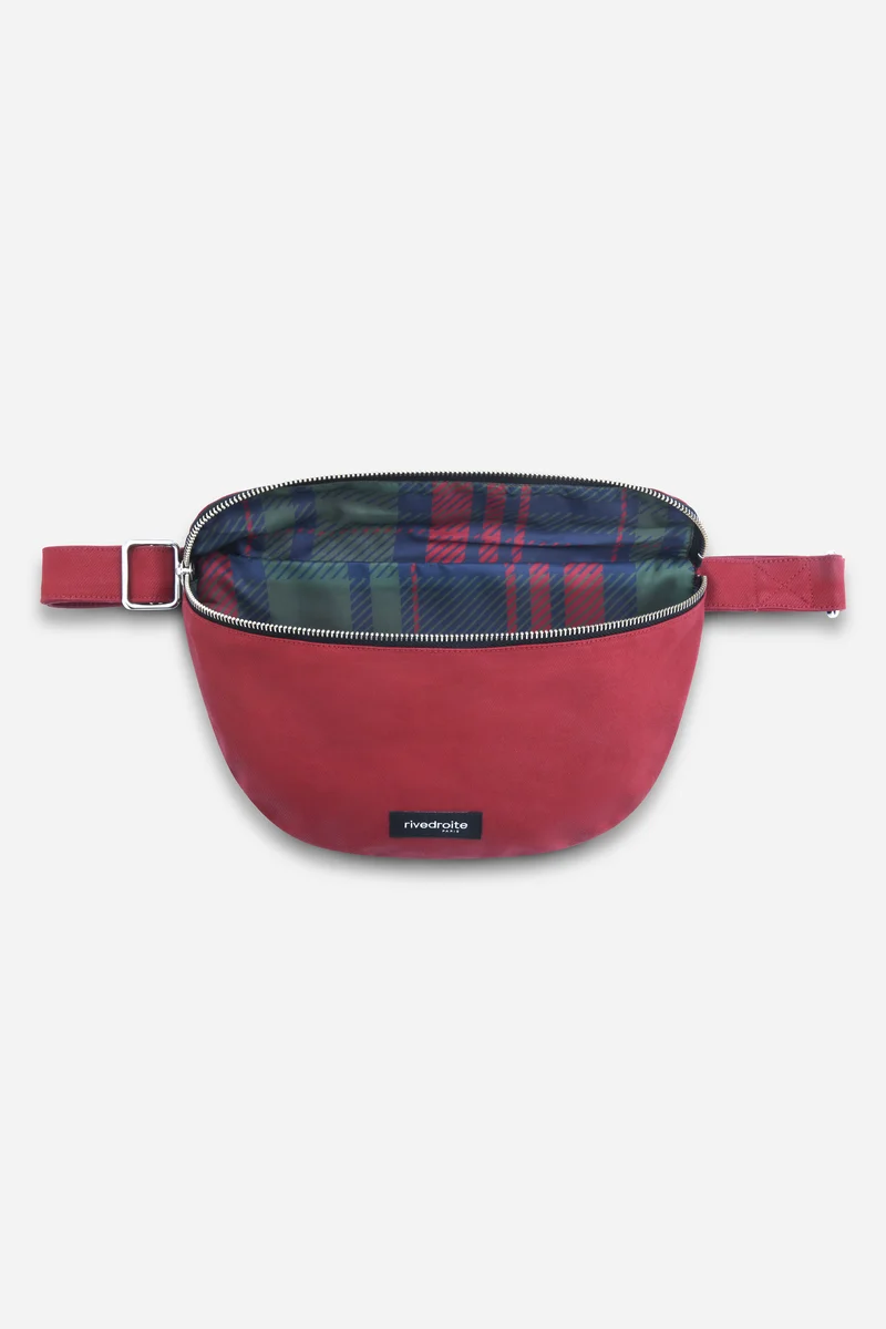 Custine le sac banane - Coton organique enduit Rouge