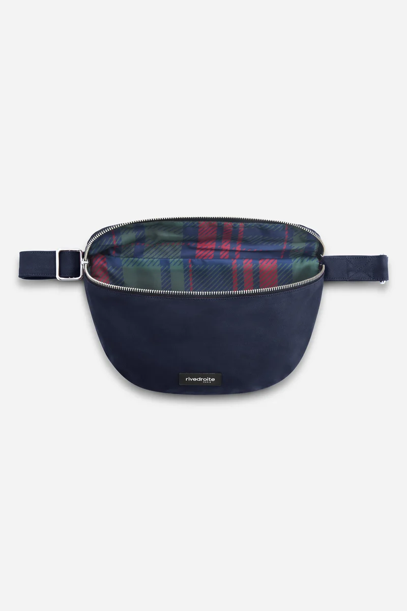 Custine le sac banane - Coton organique enduit Bleu