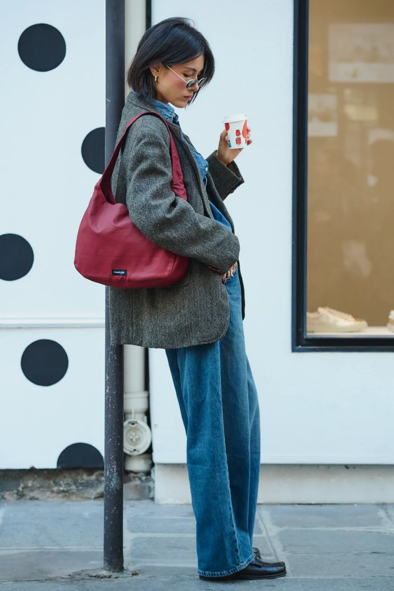 Clavel le sac à main - Coton organique enduit Rouge