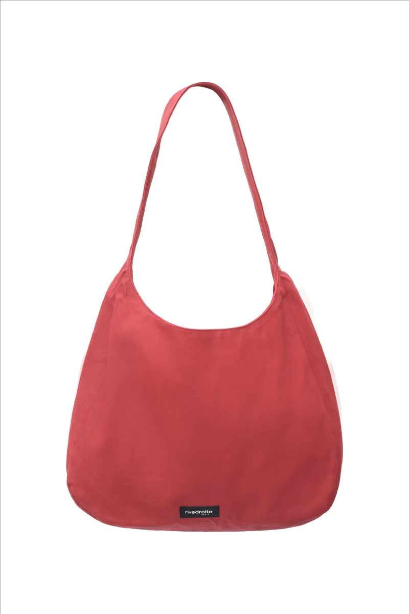 Clavel le sac à main - Coton organique enduit Rouge