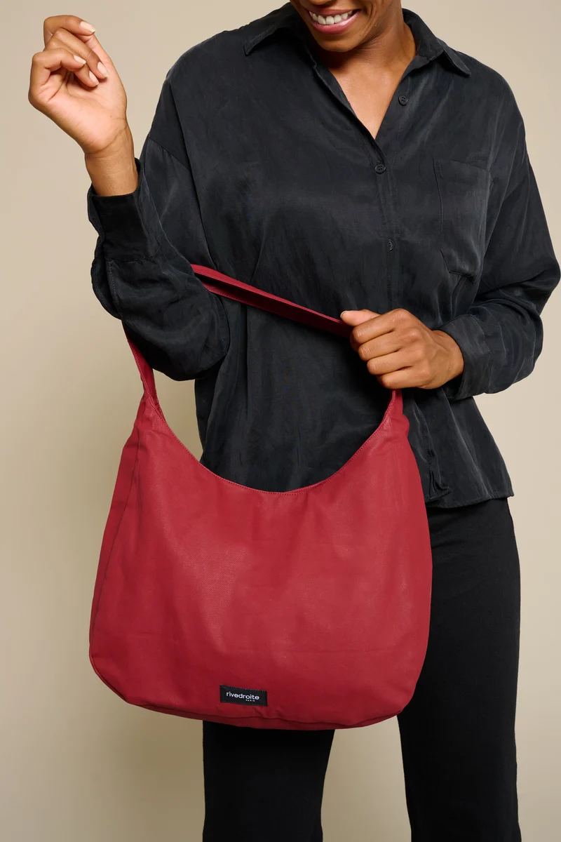 Clavel le sac à main - Coton organique enduit Rouge