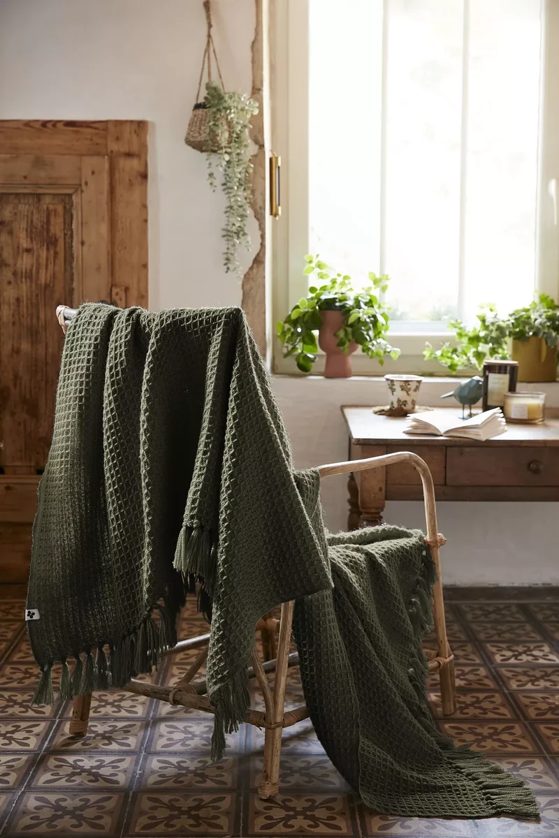 Plaid à franges Gabin