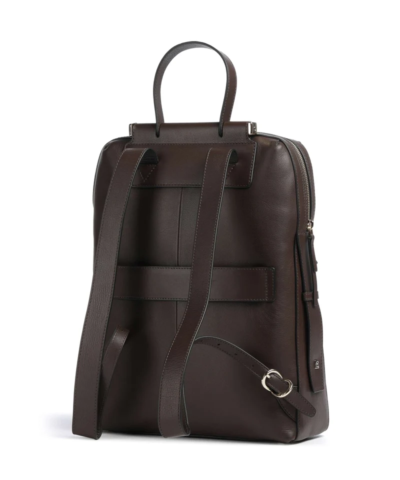 Piquadro Circle Sac à dos d'ordinateur suede dark brown