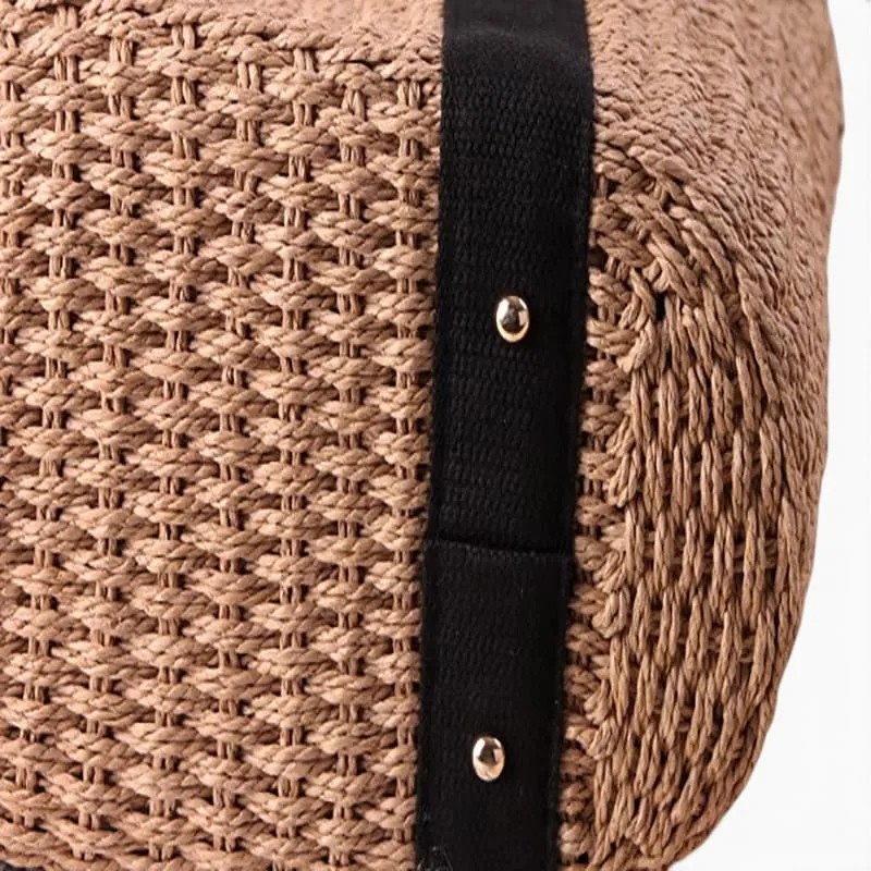 Sac À Main Femme En Paille Tressée