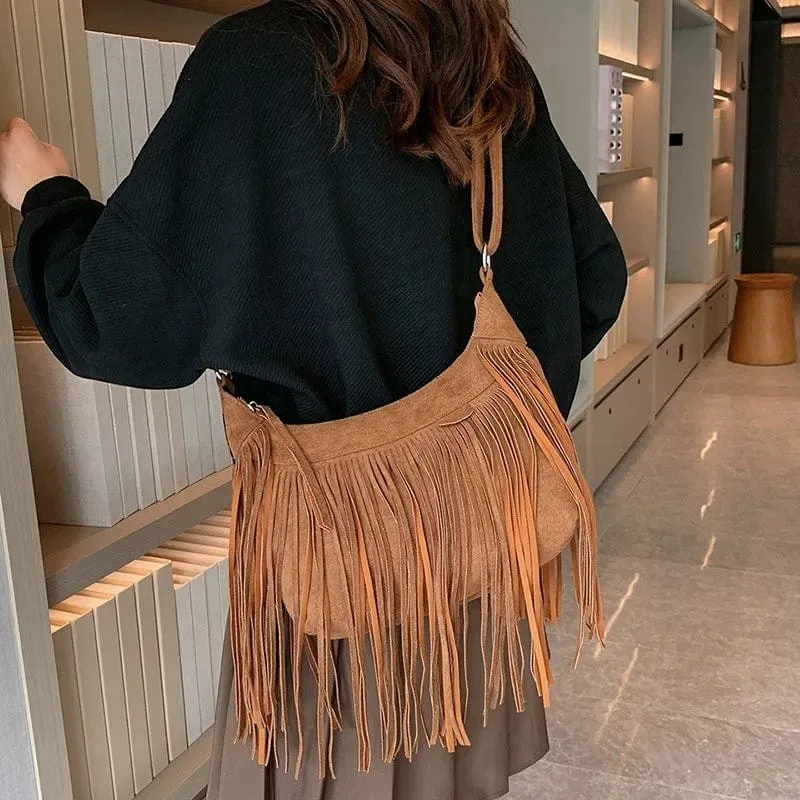 Sac Bandoulière Femme À Franges