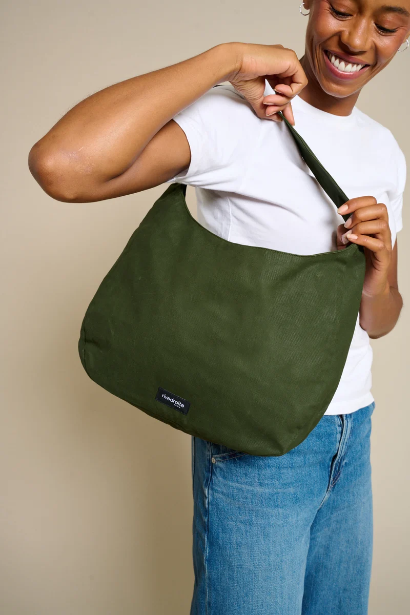 Clavel le sac à main - Coton organique enduit Vert