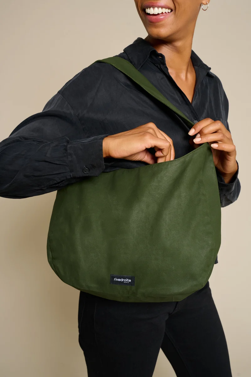Clavel le sac à main - Coton organique enduit Vert