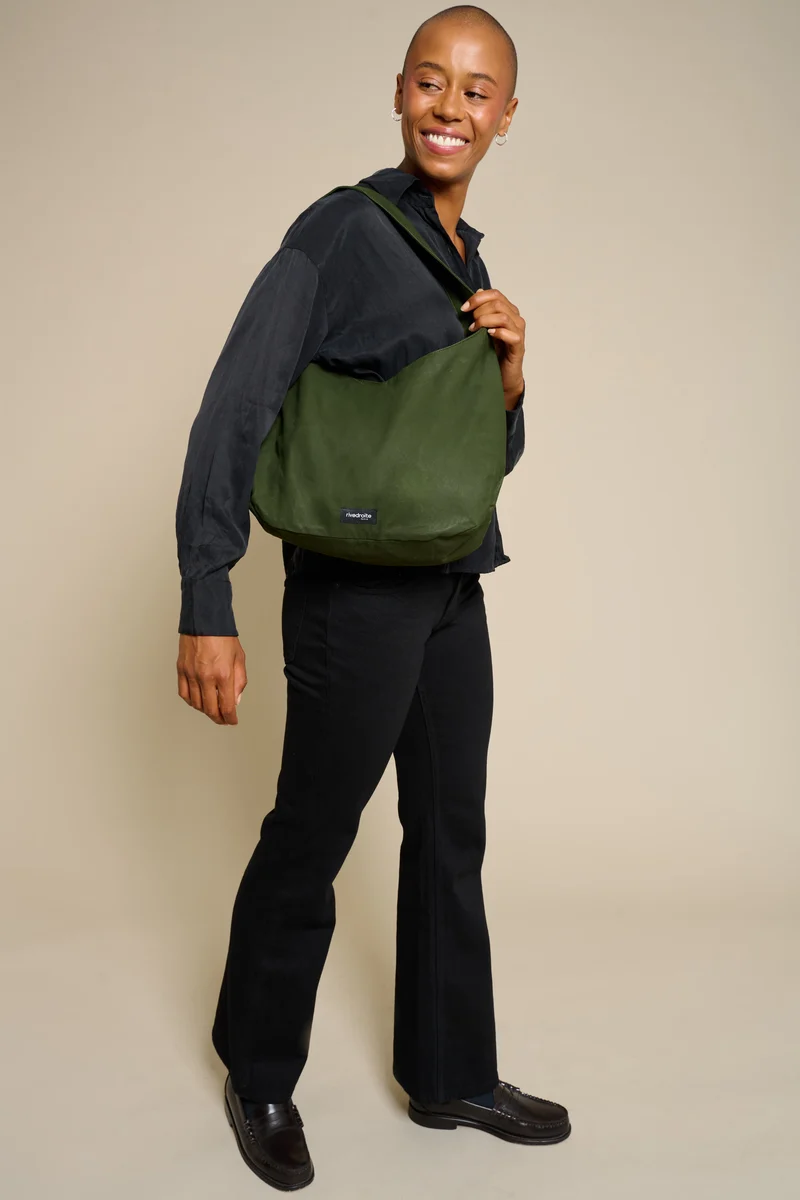 Clavel le sac à main - Coton organique enduit Vert