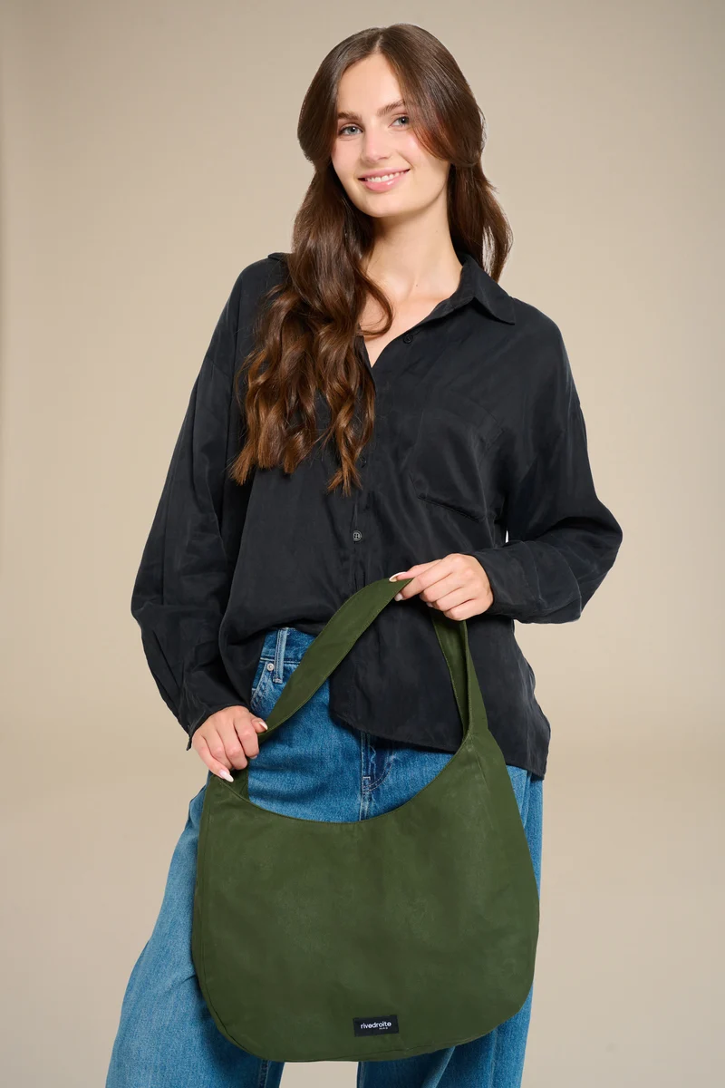 Clavel le sac à main - Coton organique enduit Vert