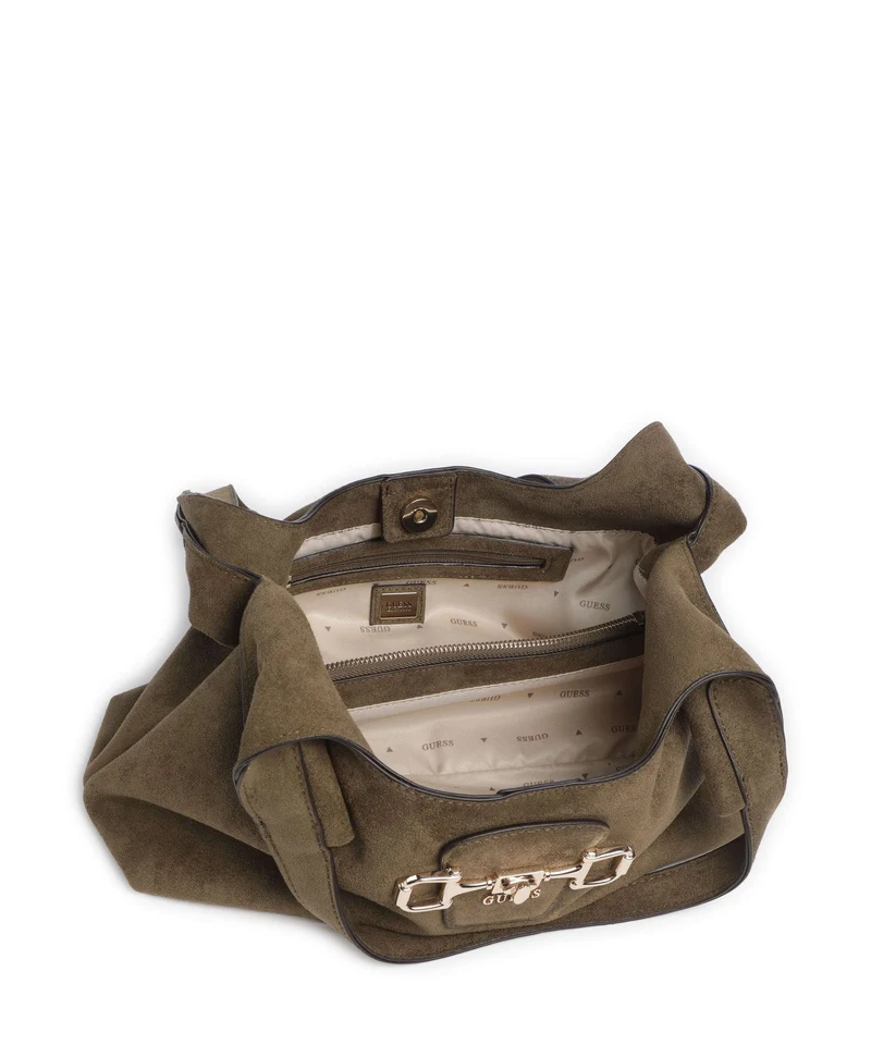 Guess Sunset Small Sac porté épaule olive
