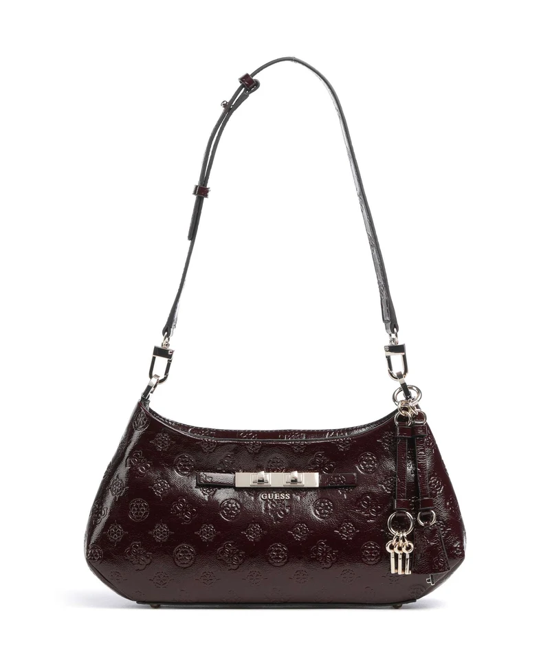 Guess Carmella Sac porté épaule burgundy logo