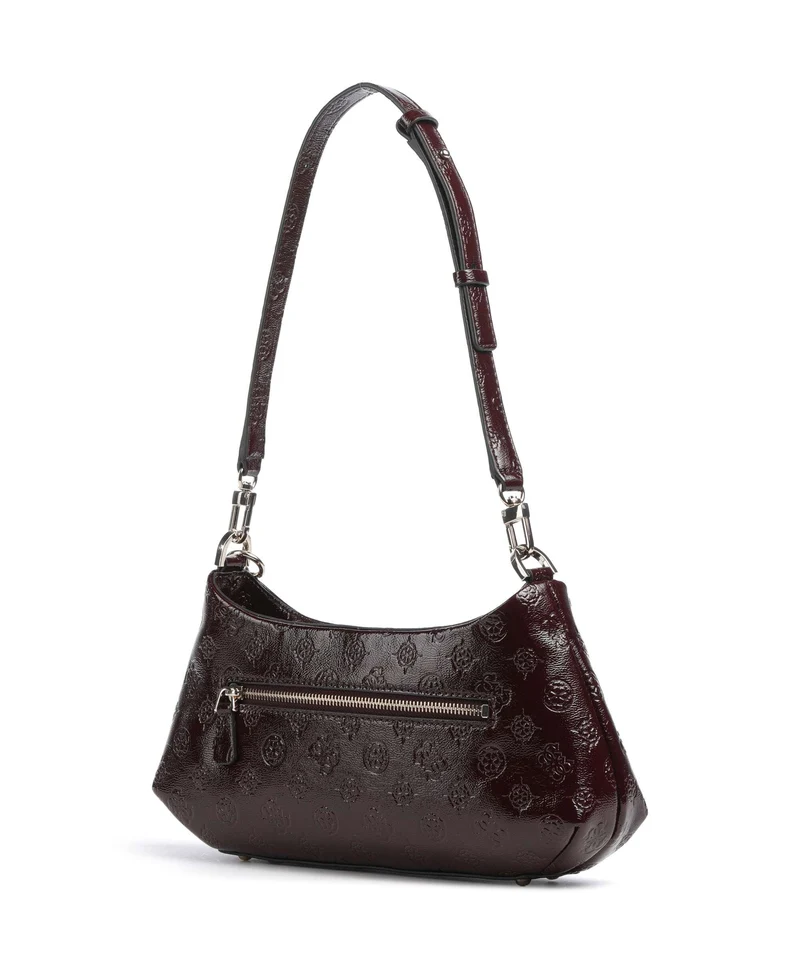 Guess Carmella Sac porté épaule burgundy logo
