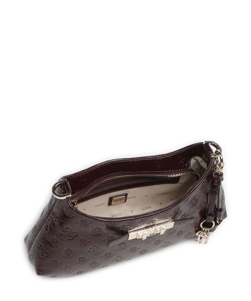Guess Carmella Sac porté épaule burgundy logo