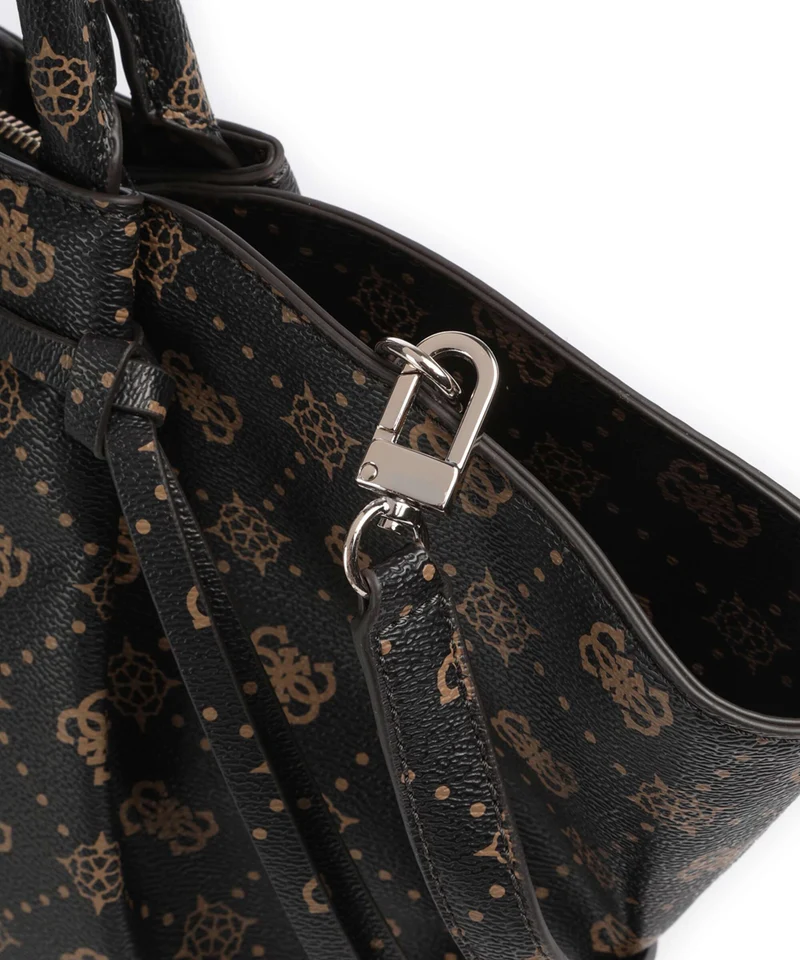 Guess Allegra Girlfriend Logo Sac à main espresso logo