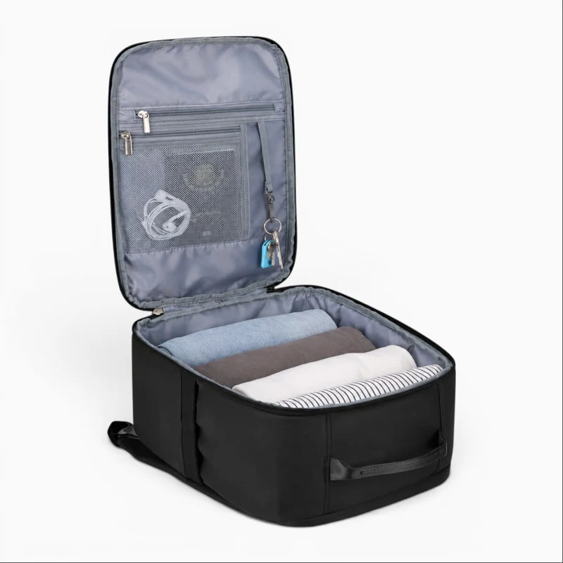 Sac a dos voyage cabine grande capacité avec ouverture valise pratique