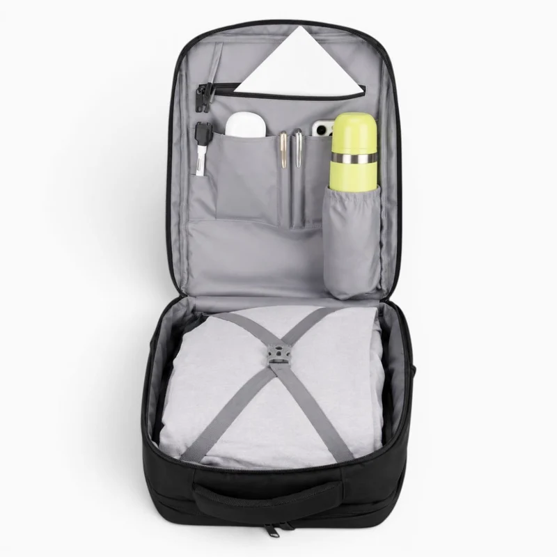 Sac a dos voyage extensible pour ordinateur portable avec grande capacité
