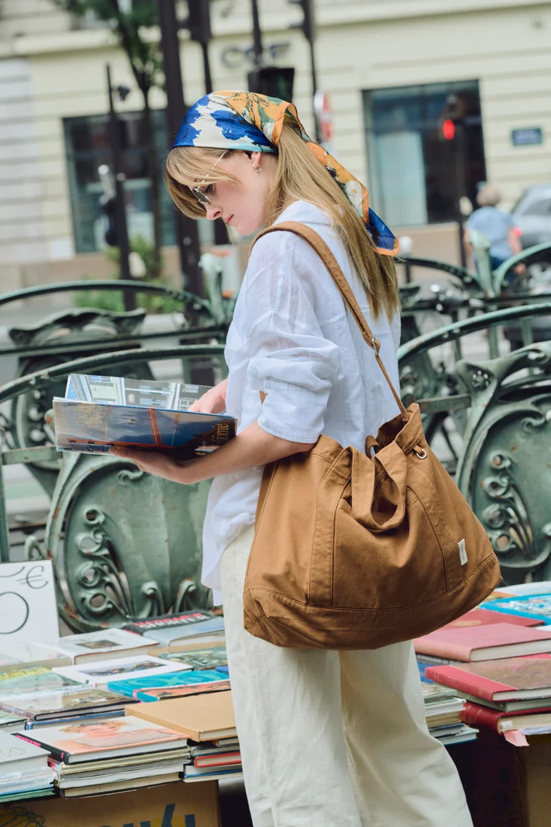 Montmartre le cabas XL - Polycoton Recyclé Camel