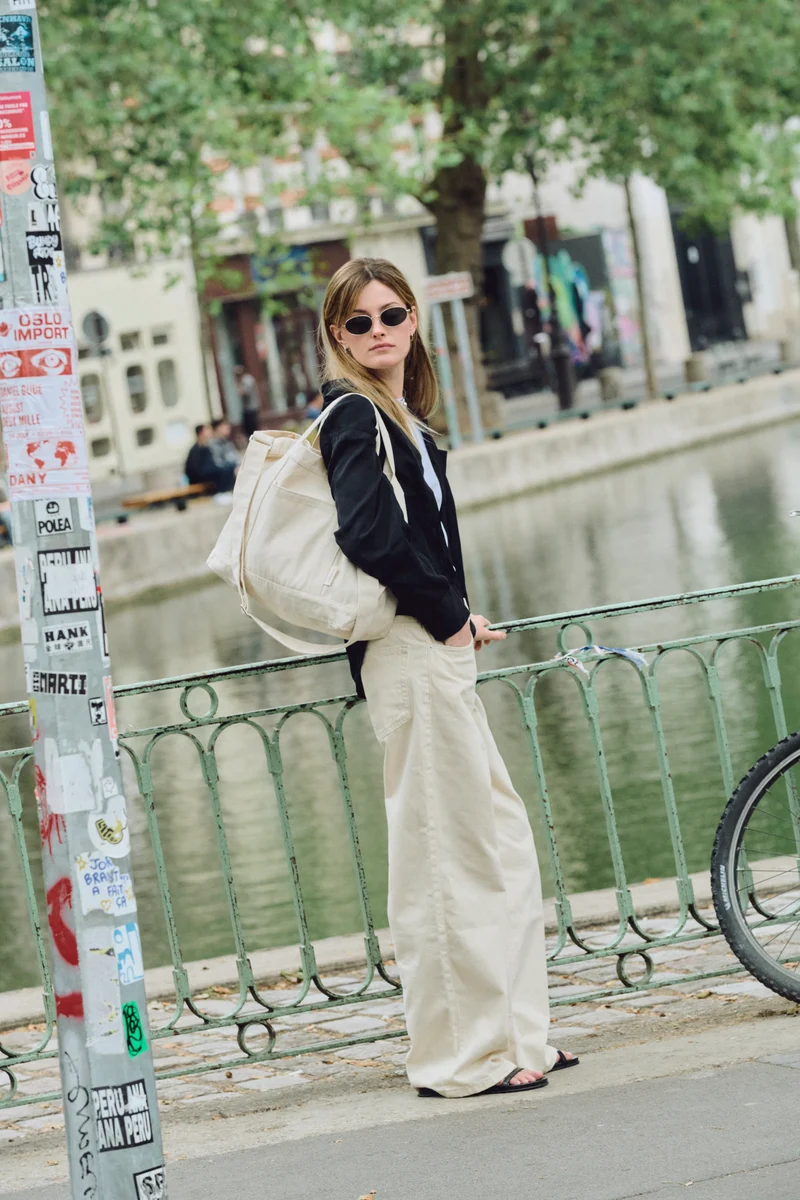 Montmartre le cabas XL - Polycoton Recyclé Écru