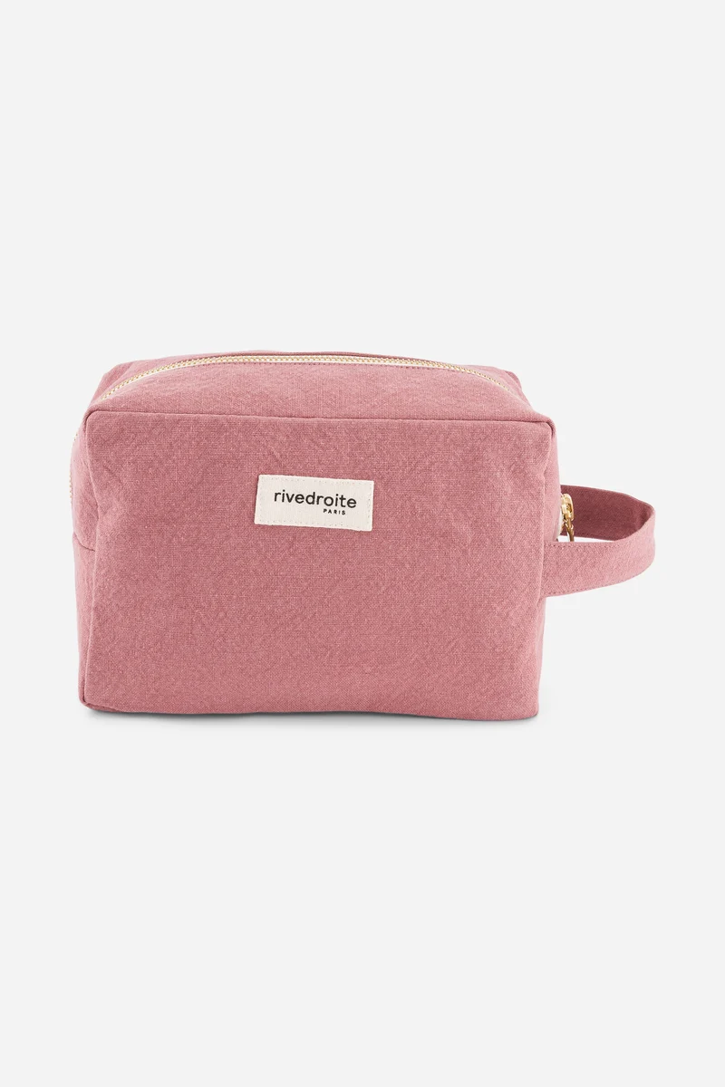 Tournelles la trousse XL - Coton recyclé Bois de Rose