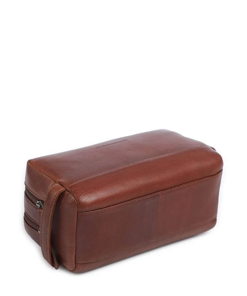 The Chesterfield Brand Wax Pull Up Cow Montelaro Sac à cosmétiques cognac