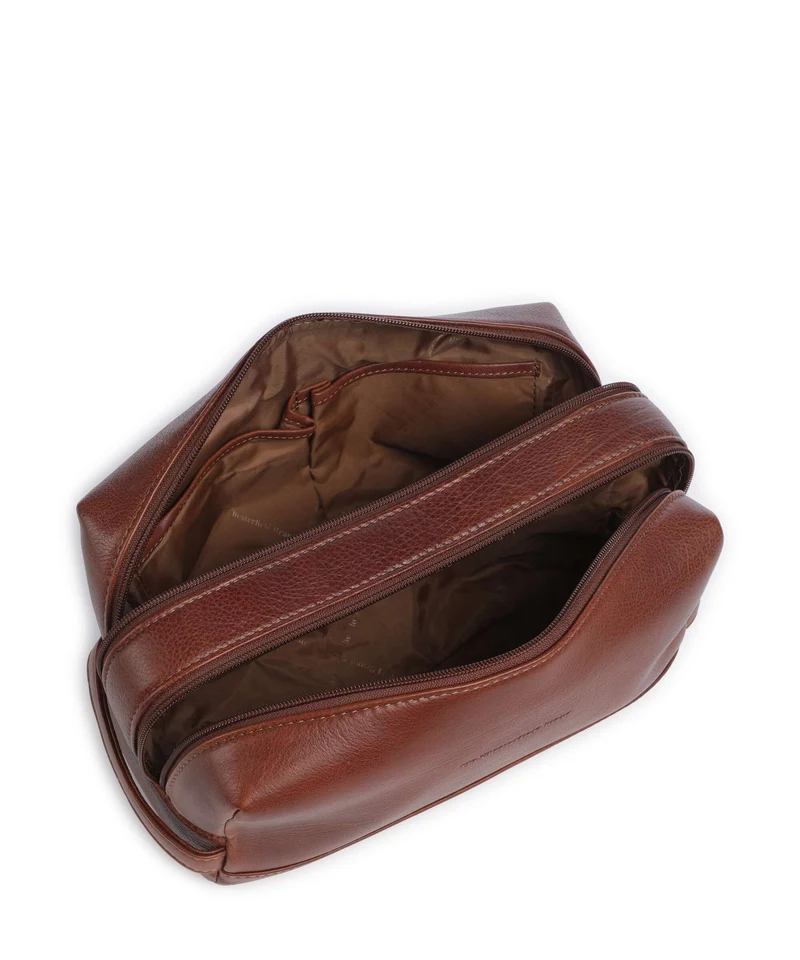 The Chesterfield Brand Wax Pull Up Cow Montelaro Sac à cosmétiques cognac