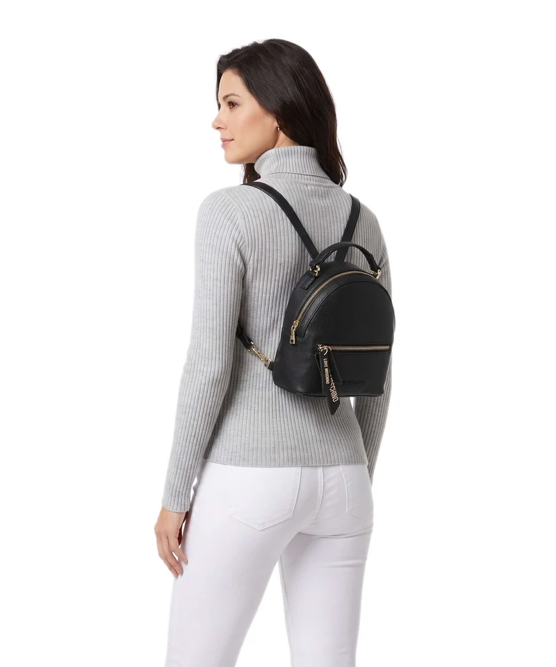 Love Moschino Signature Sac à dos nero